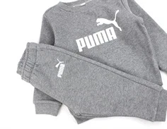 Puma medium gray heather minicats jogger sweatset
